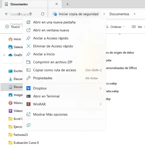 Acceso rápido en el explorador de archivos de Windows