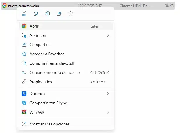 Abrir archivos en el Explorador de archivos de Windows