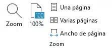 Visualización del documento en Word: Zoom 