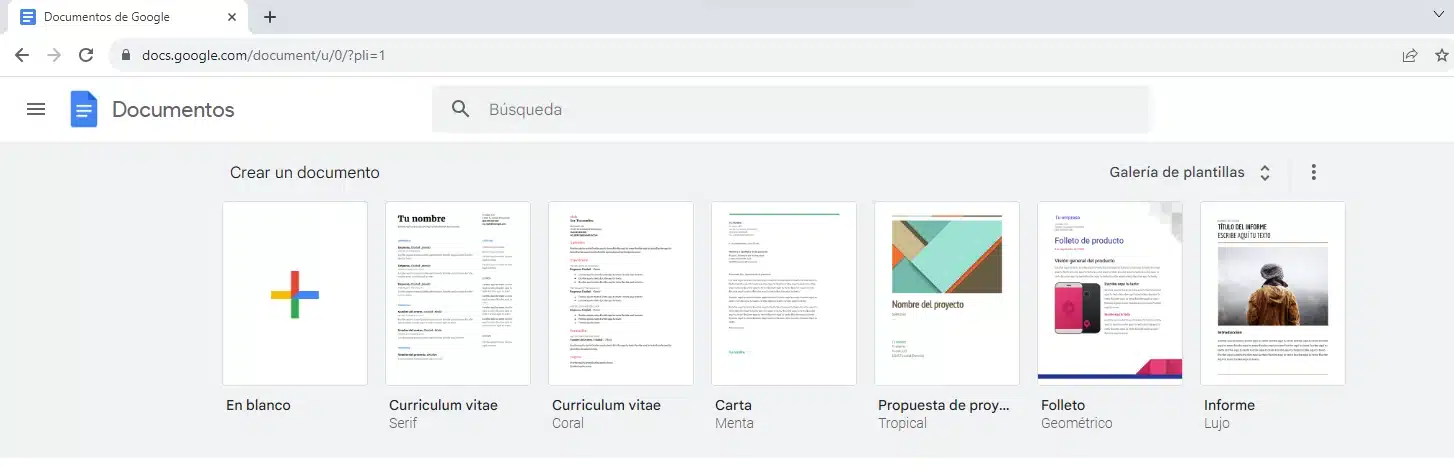 Cómo crear un documento con Google Docs